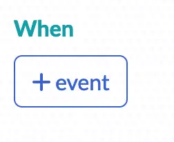 the add event button